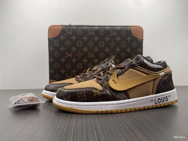 Reps TBkick x AJ1 LOW Air Off-Louis 1 Jordan OW 0617